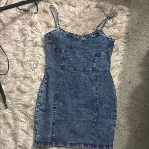 Parisian Works Blue Bodycon Mini Dress